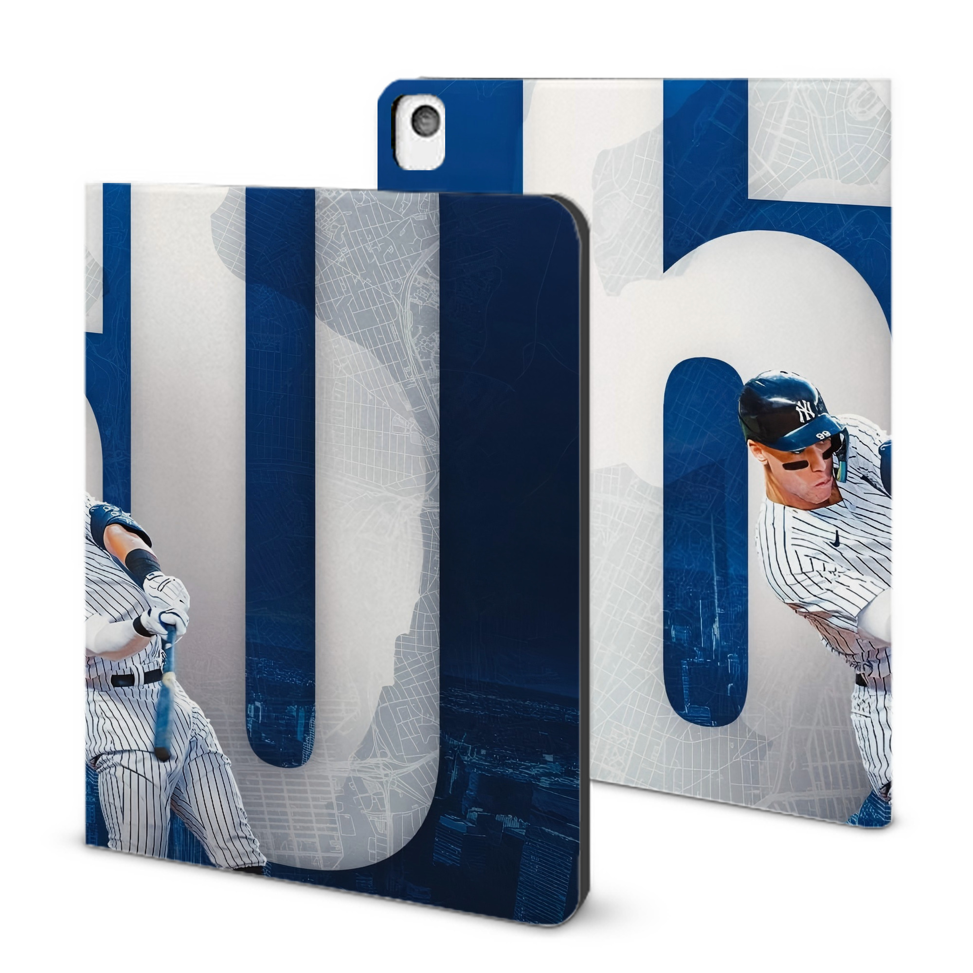 Aaron Judge 60 Home Runs 2 IPad Book-Style Case With Pencil Slot – Slim PU & TPU Cover – Full Protection, Precise Fit, Water & Scratch Resistant